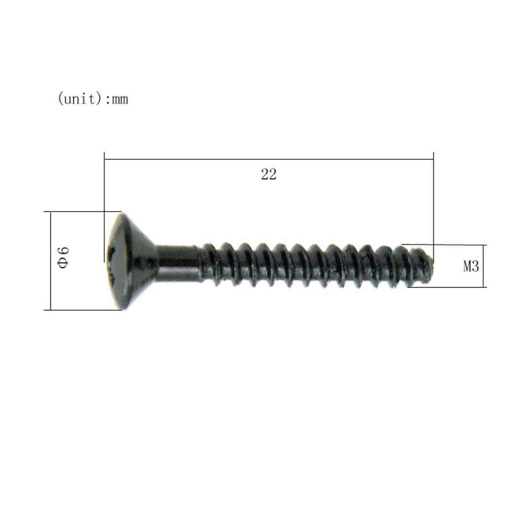 6 Pcs of Set  Single Coil Pickups Flat Screws Springs Repairment for Electric