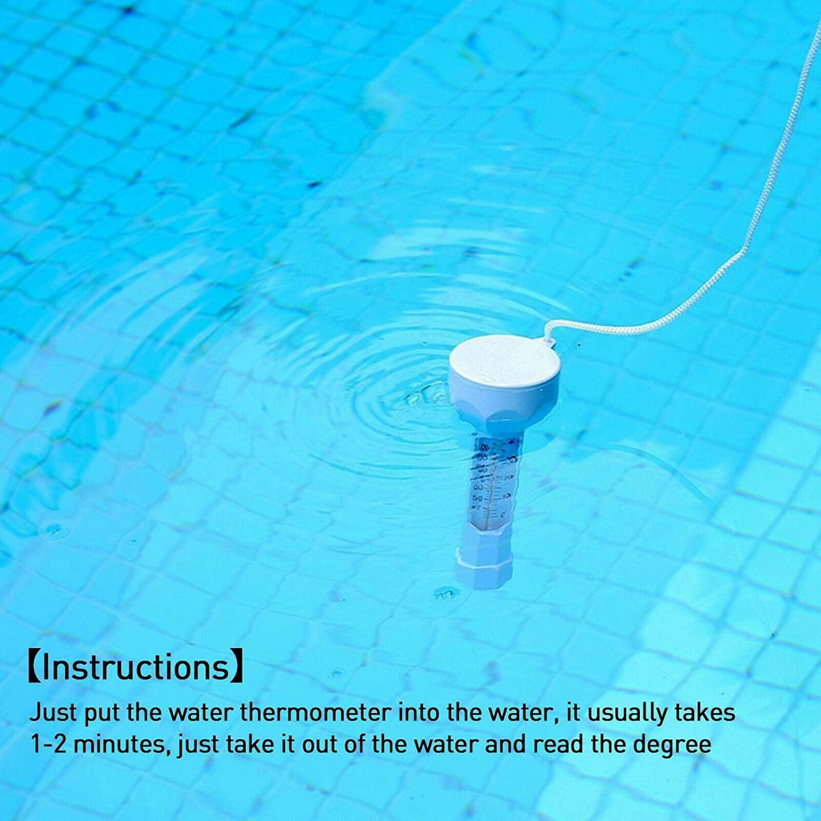 Durable Floating Pool Thermometer Easy Read SPA Buoy Float Meter Tester