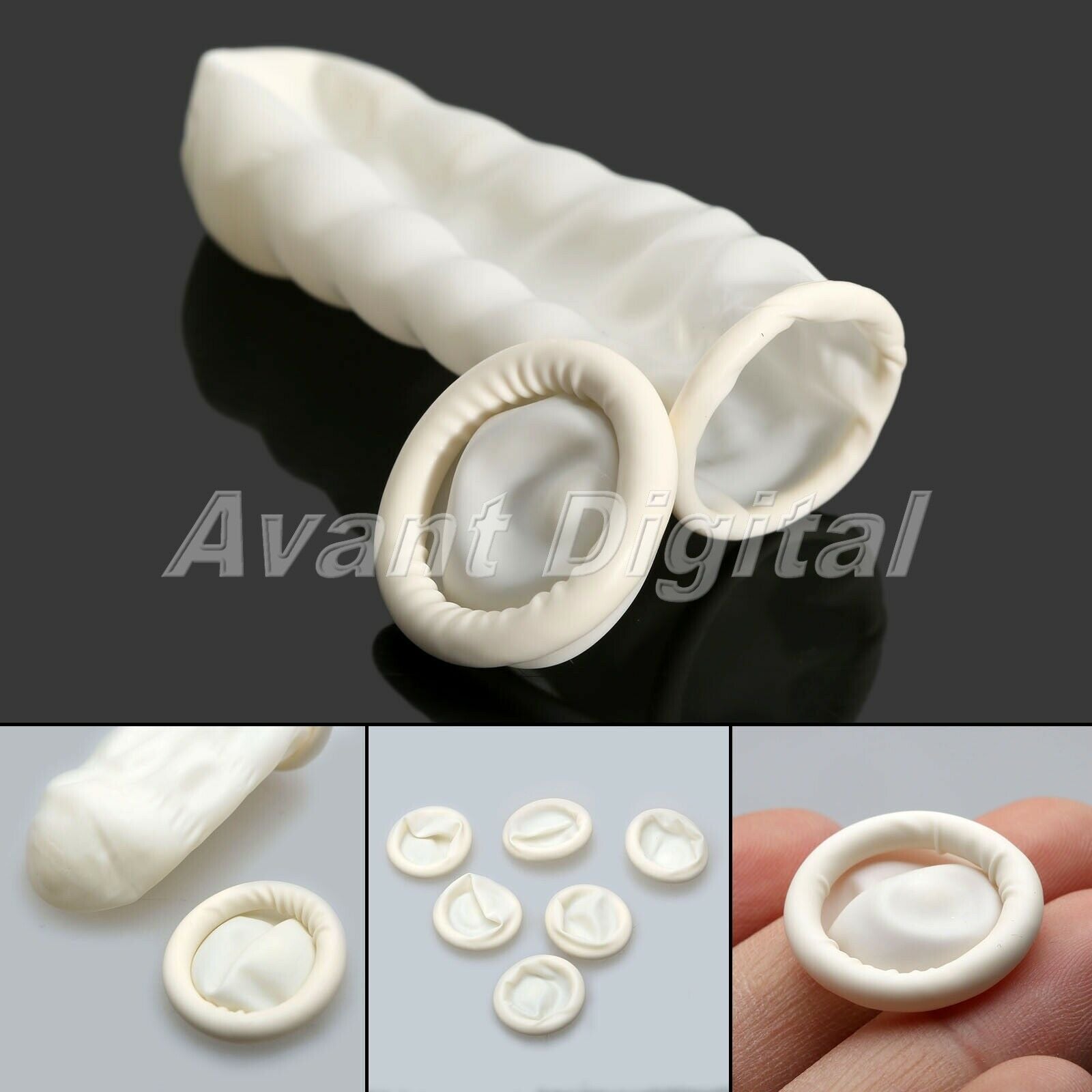 Makeup Nail Art Latex Fingertips Protective Rubber Gloves 100pcs Finger Cots