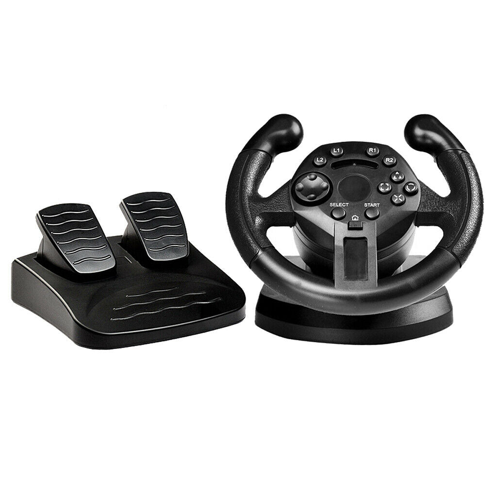 Racing Wheel, Gaming Steering Wheel with Pedal,PC Gaming Wheel,Compatible for