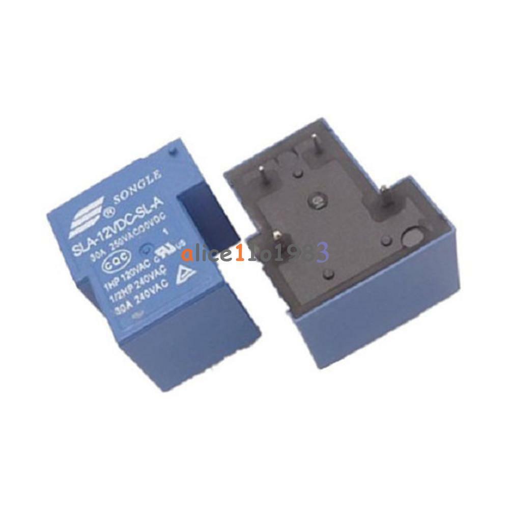 5PCS SLA-12VDC-SL-A 12V DC SONGLE Power Relay PCB Type
