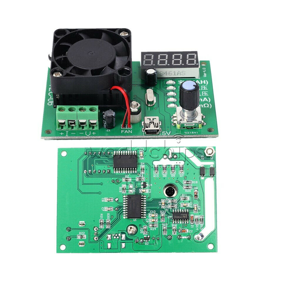Battery Capacity Tester 16W Electric Load Max 500AH TEC-06 LED Display w/ Fan