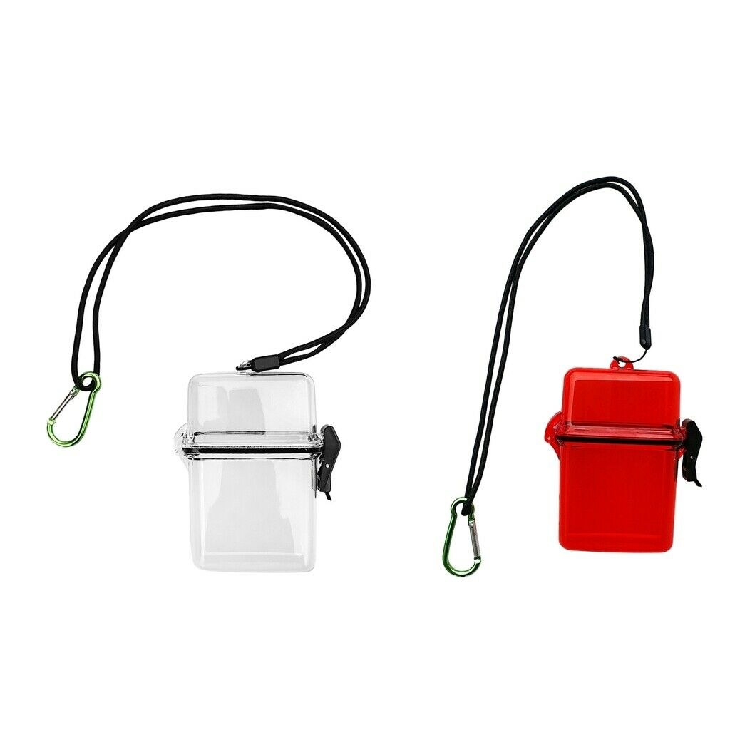 Set of 2 Solid Kayak Waterproof Dry Box Swimming Waterproof Case Container