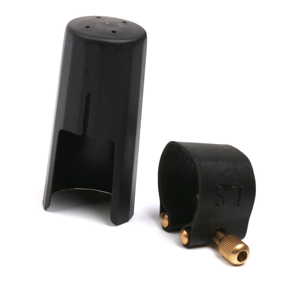 Mouthpiece Cover with PU Ligature for Alto Saxophone Tenor Sax Replacement