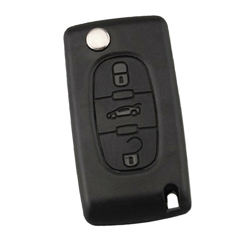 3-Button Remote Flip Key Fob 433MHz ID46 Chip for PEUGEOT 207 307 308