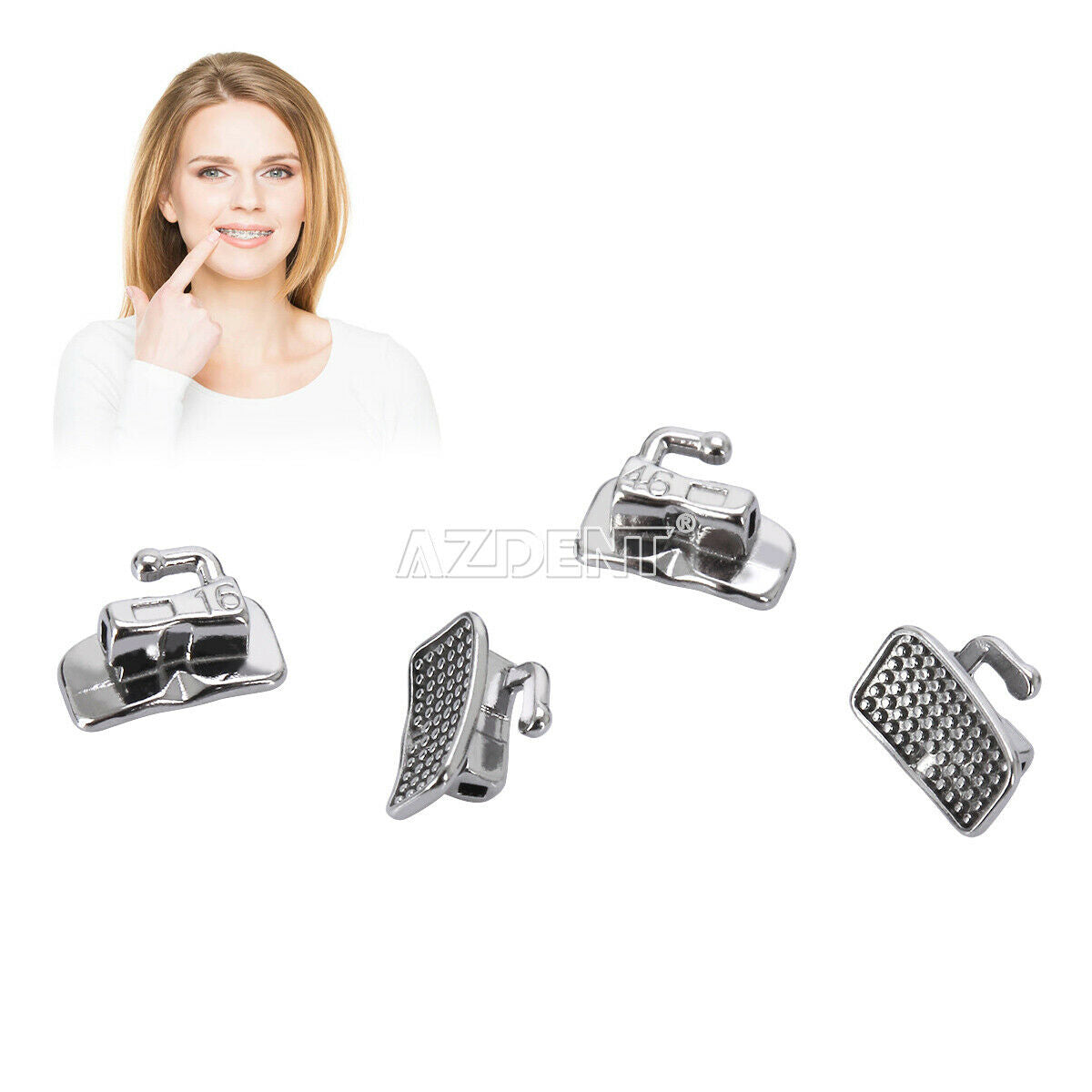 3XDental Ortho Bondable MIM Monoblock Single Buccal Tube 1st Molar Roth 0.022 AZ