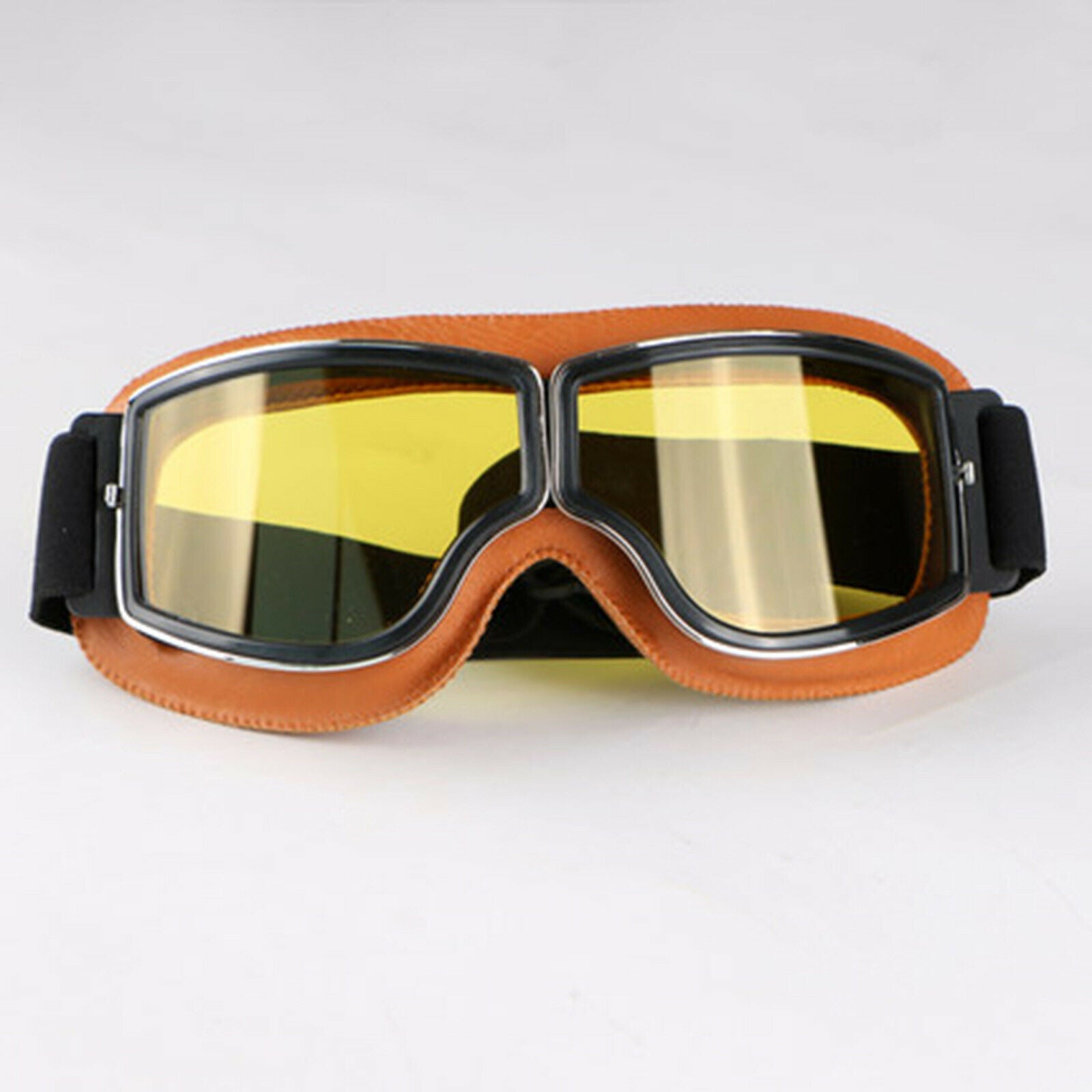 Snow Goggles Ski Snowboarding Wind Proof UV Protective Glasses Brown Frame