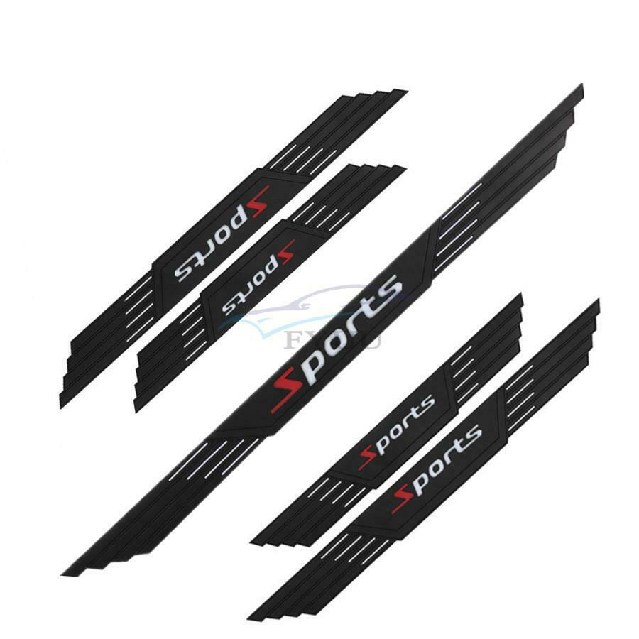 4PCS 85*5cm Black Rubber Car Universal Bumper Corner Protector Scratch Pad Kit