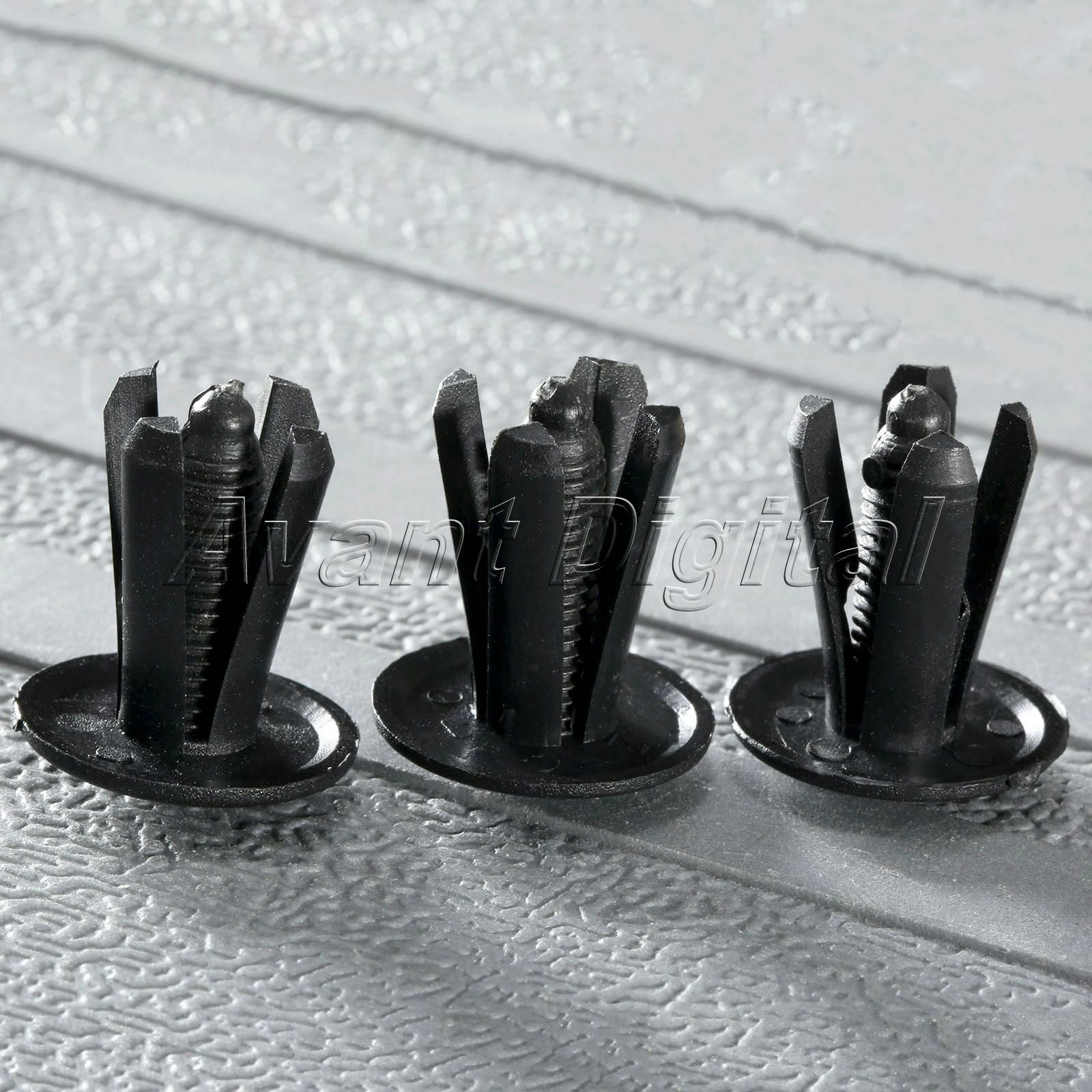 50X Plastic Push in Rivets Bumper Fender Pastic Rivets Fasteners Clips For Car