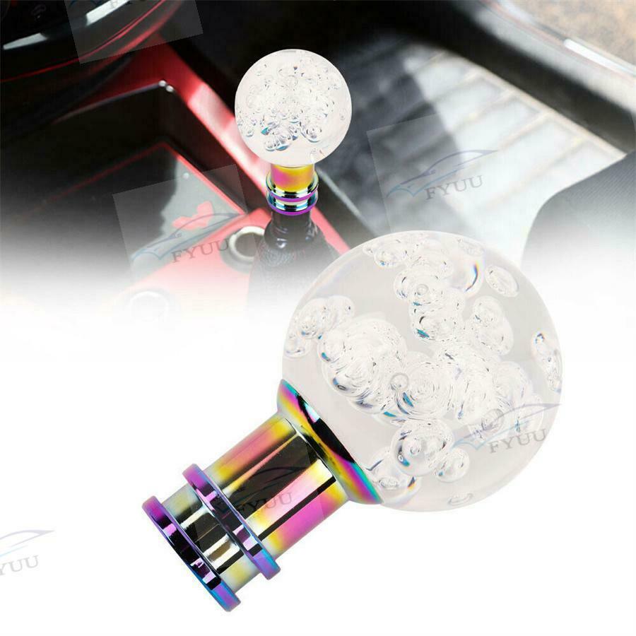1 x Car Manual Shift Knob Gear Shifter Head Shift Knob Stick Crystal Pink Style