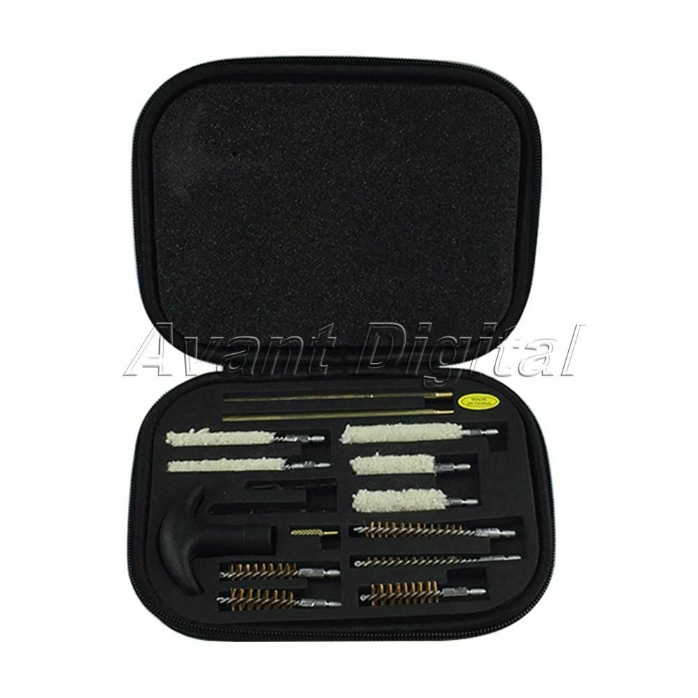 16 PC Deluxe Universal Pistol Cleaning Kit with Padded Storage Case Gun Smithing