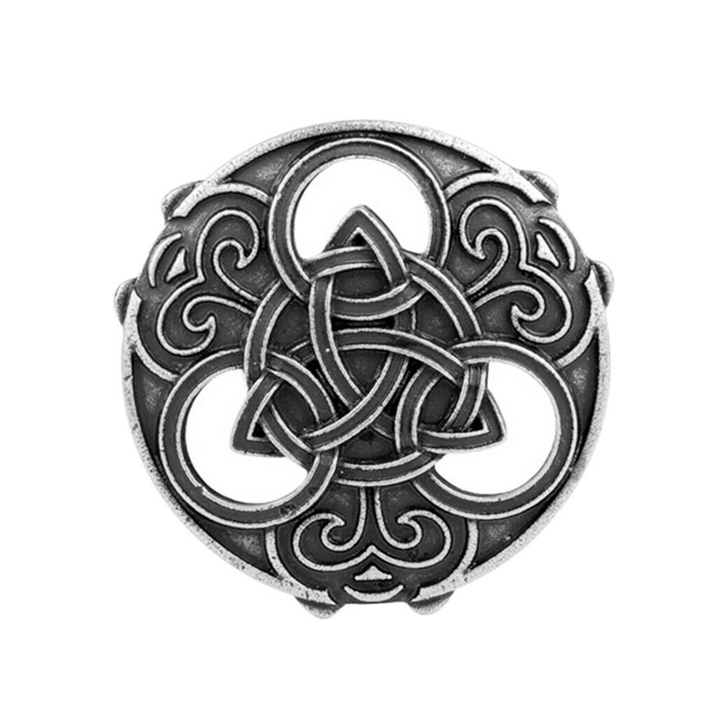 2 lot Ancient Viking Norse Celtic Brooch Collar Shawl Jewelry Buckle Pin