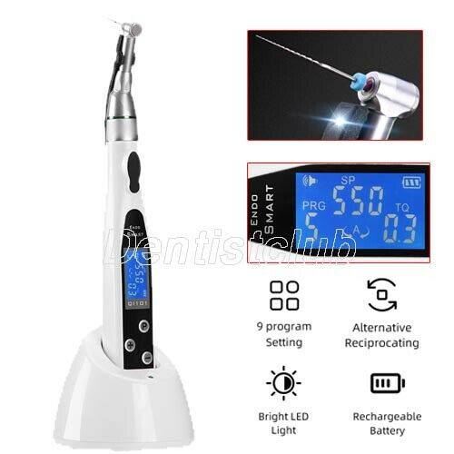 Dental Wireless Mini LED Endo Motor Treatment Q1101 16:1 Reduction Contra Angle