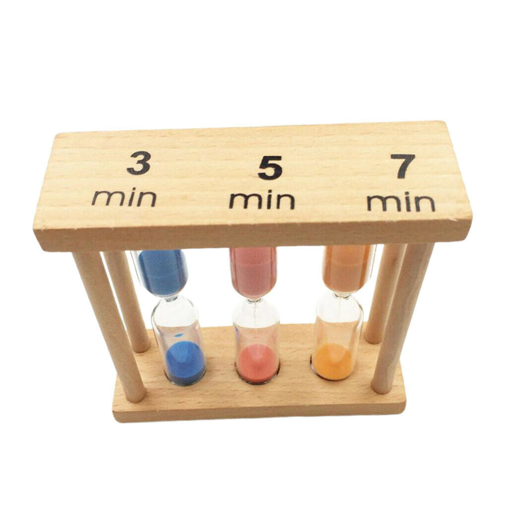 3-in-1 Colorful Hourglass Sand Clock Timer Sandglass Timer for Brushing