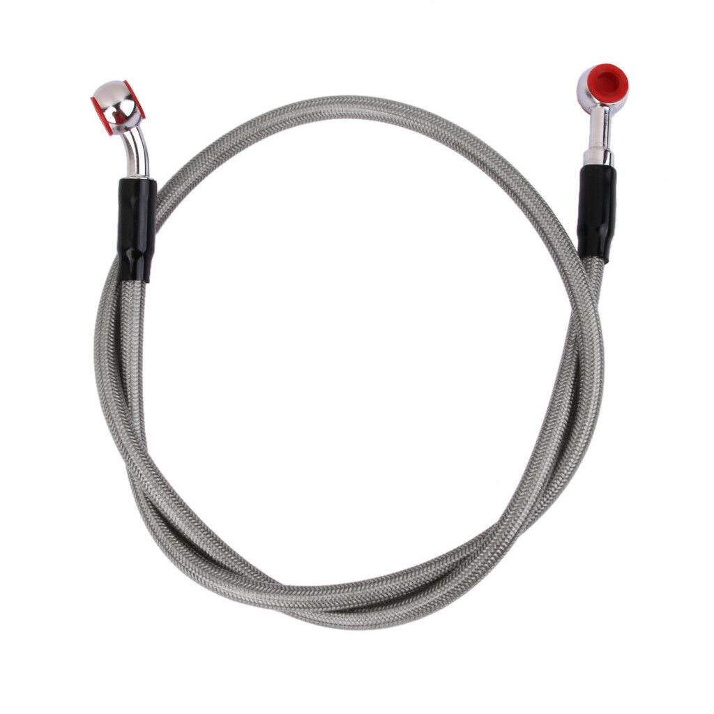 90cm Long Gray Metal Motorcycle Motorbike Brake Line Cable 10mm