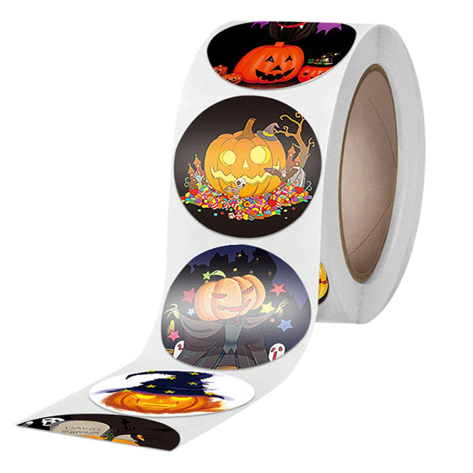 Halloween Stickers Self-Adhesive Labels Seal Gift Tags Party Gift Wrapping