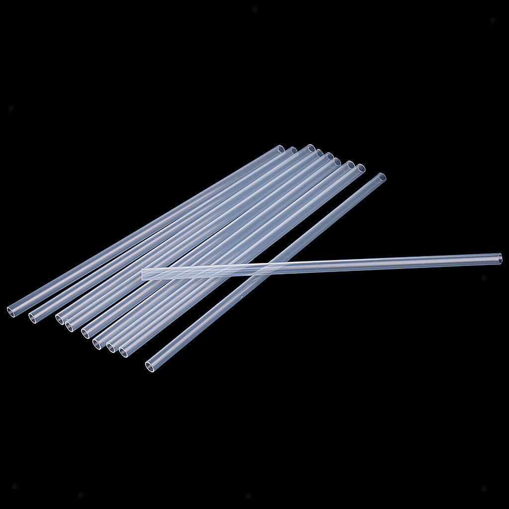 30 in 1 Reusable Clear Hard Plastic Straw+3x Cleaning Brush Kid Party Supply