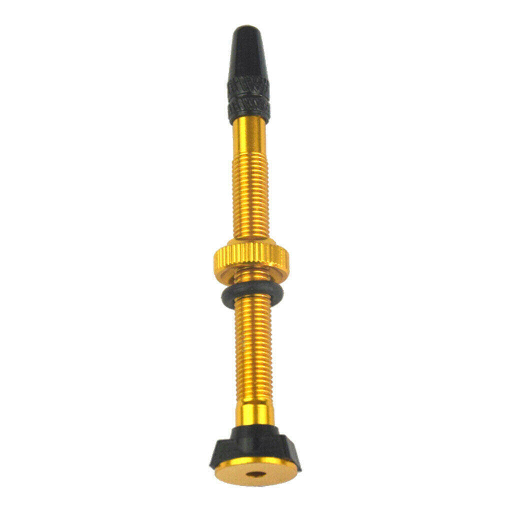 60mm Golden Alloy Cycling Bike Tubeless Tires Presta Valves Core Universal