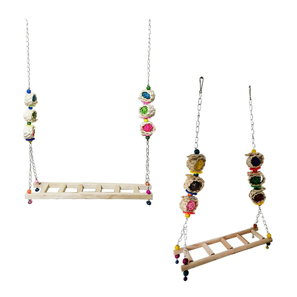 2pcs Handmade Chicken Ladder Birds Perch Chicken Hens Large Birds Parrots