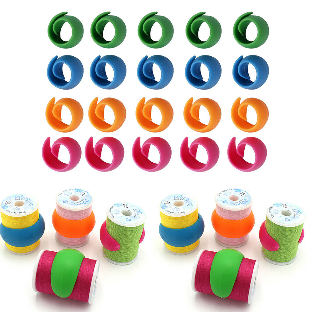 60pcs Thread Spool Spool Hugger Bobbins  Clips for Accessories