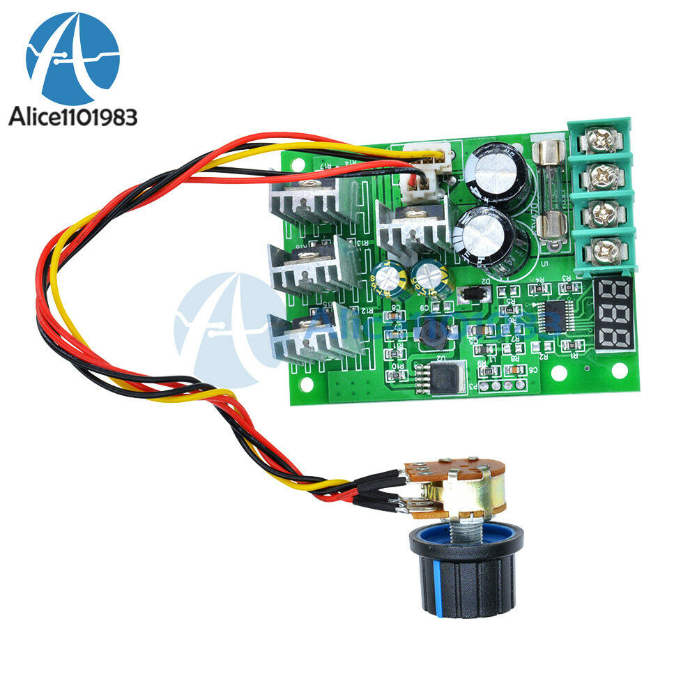 30A DC6-60V PWM Motor Speed Controller Module Dimmer Current Regulator+ Display