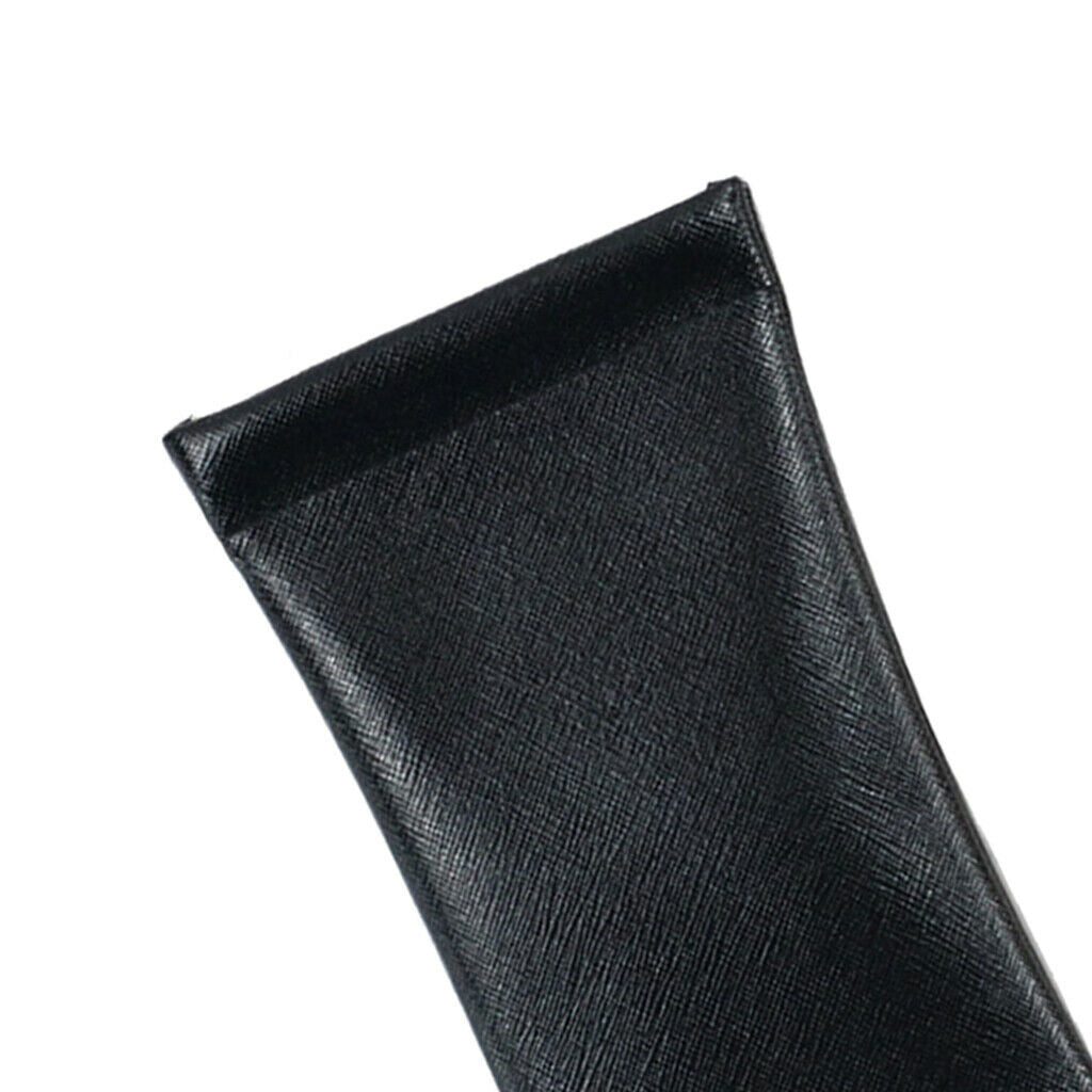 Squeeze Top Leather Sunglasses Pouch Slip in Reading Glasses Goggles Holder