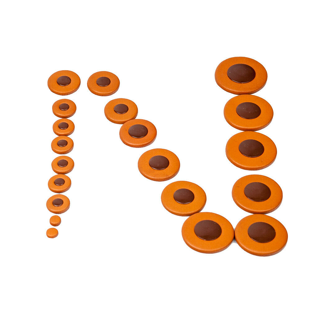 25 Pieces Pack Tenor Saxophone Pads Cushion Sax Spare Parts Orange