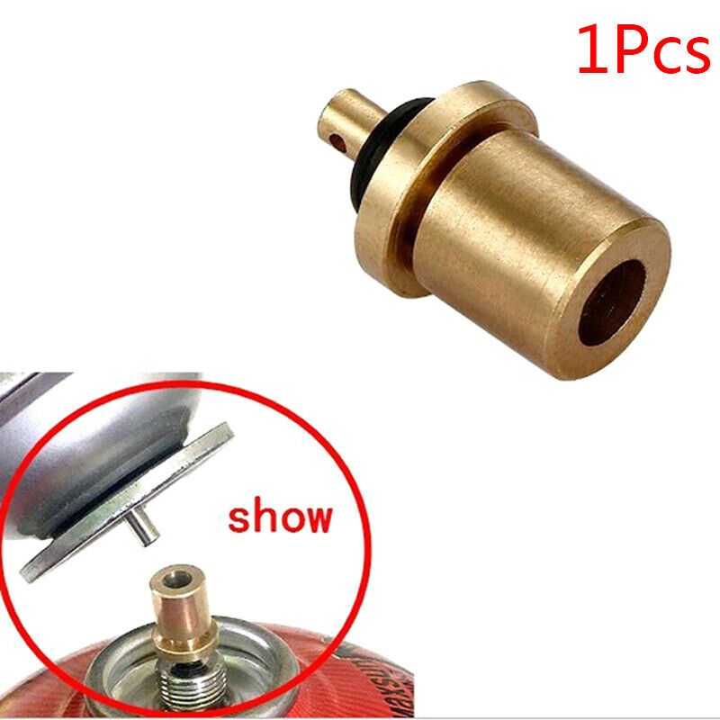 Brass Gas Refill Adapter for Camping Hiking Picnic Stove Inflate Butane C.l8