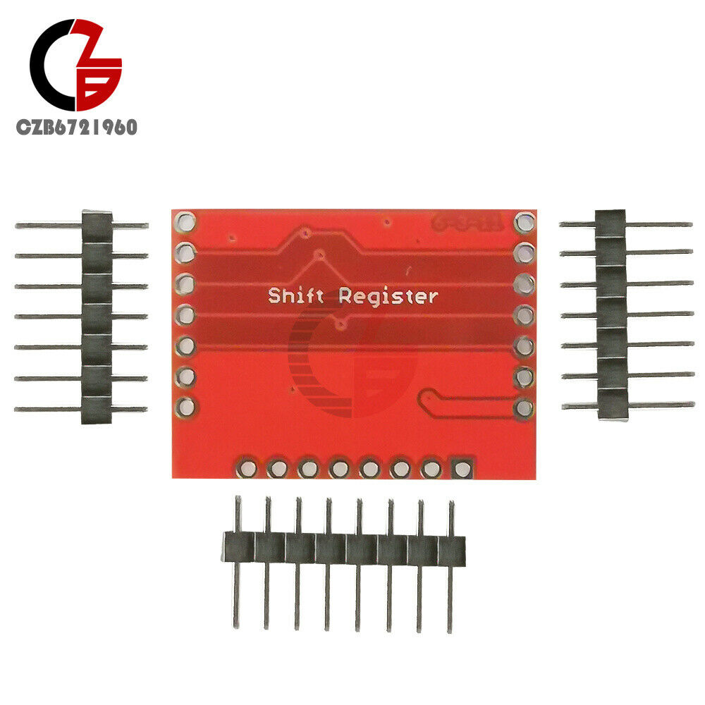 DC 3.3-5v 74HC595 Shift Register Expansion Module Breakout PCB Circuit Board