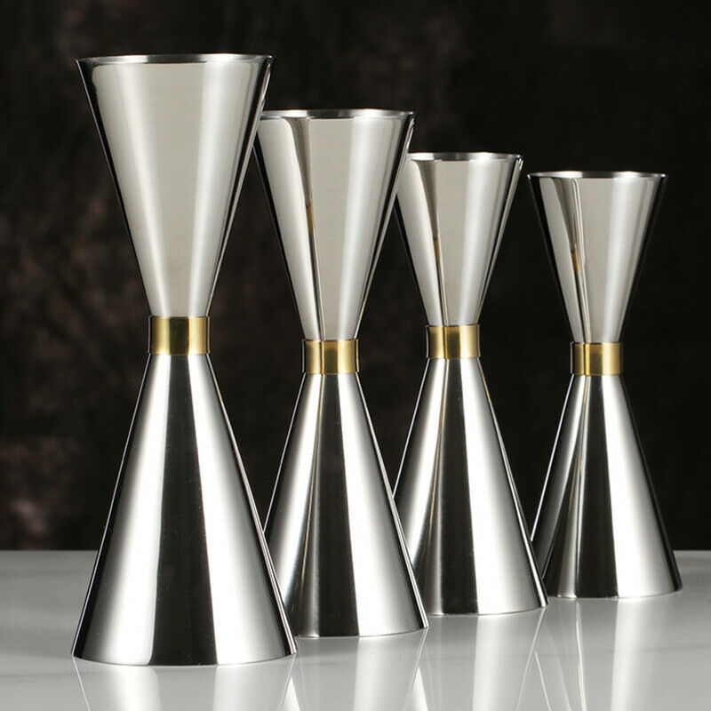 30/60ml Stainless Steel Cocktail Shaker Measure Cup Wine Cocktail Devices Bar HN
