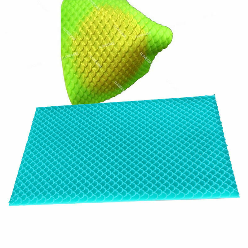 DIY Mermaid Fish Scales Cake Chocolate Mould Fondant Mold Decor Cake