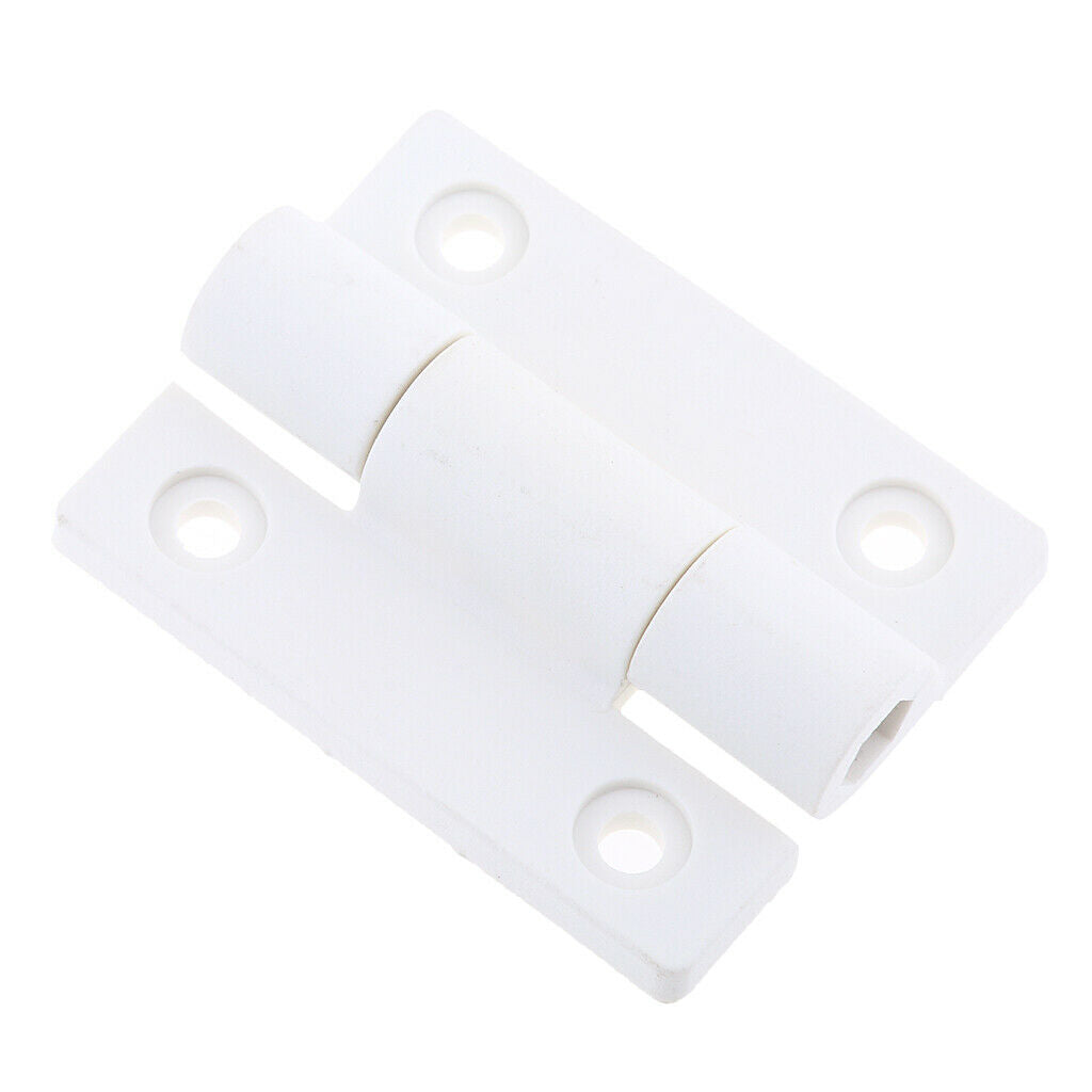 56mm x 43mm 4 Countersunk Holes Torque Position Control Hinge White+Black