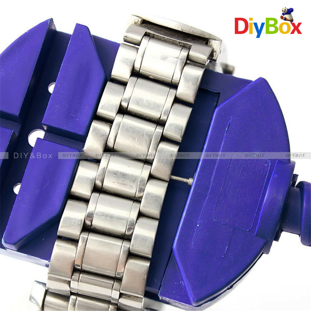 5 Pins Wrist Bracelet Watch Band Link Strap Remover Adjuster + Repair Tool Set