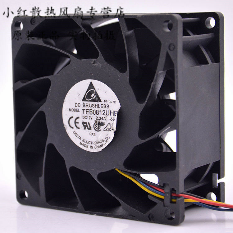 For Delta TFB0812UHE PWM 8038 8cm 12V 2.34A cooling fan