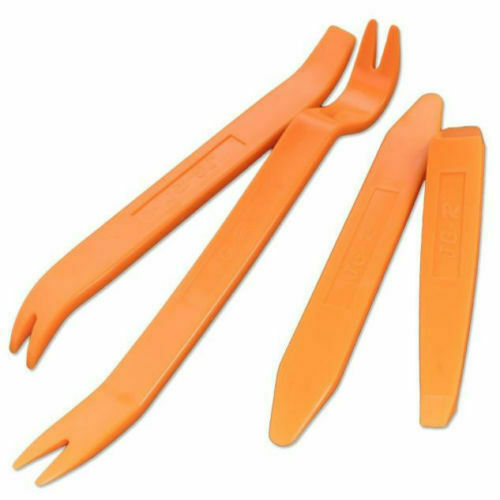 4pcs Car Radio Door Body Clip Panel Trim Dash Audio Plastic Removal Pry Tool Kit