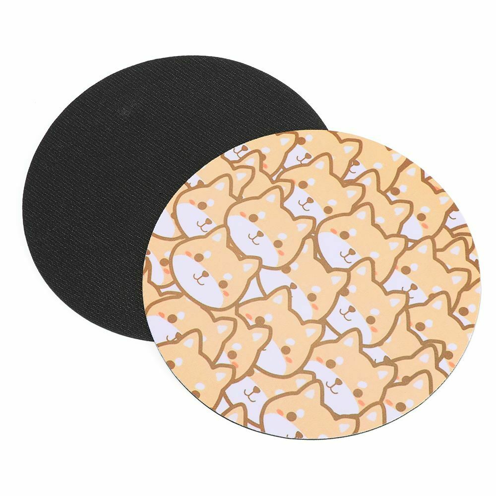 Coaster Tablet Mat Anti-slip Keyboard Mice Mat Round Mousepad Rubber Mouse Pad