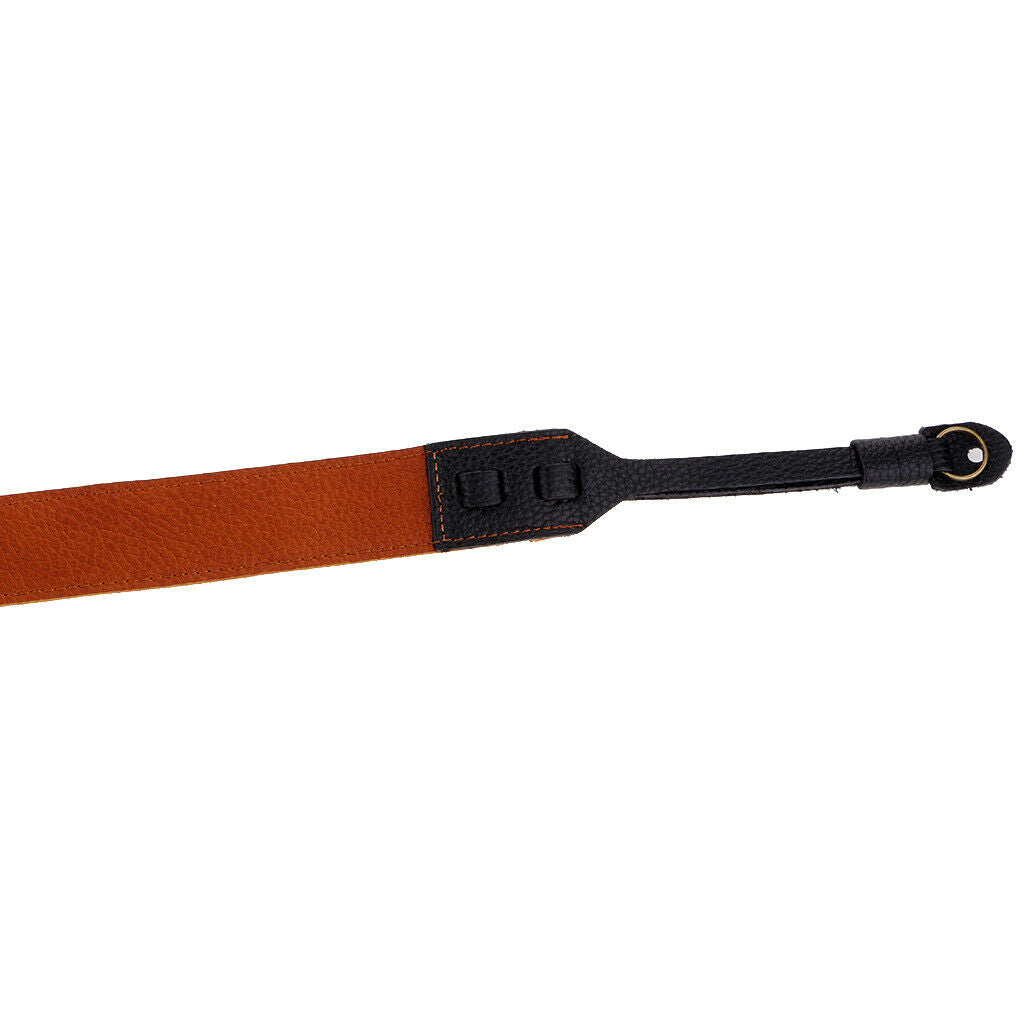 brown&black Genunie Leather Camera Shoulder Neck Strap Belt F   SLR DSLR