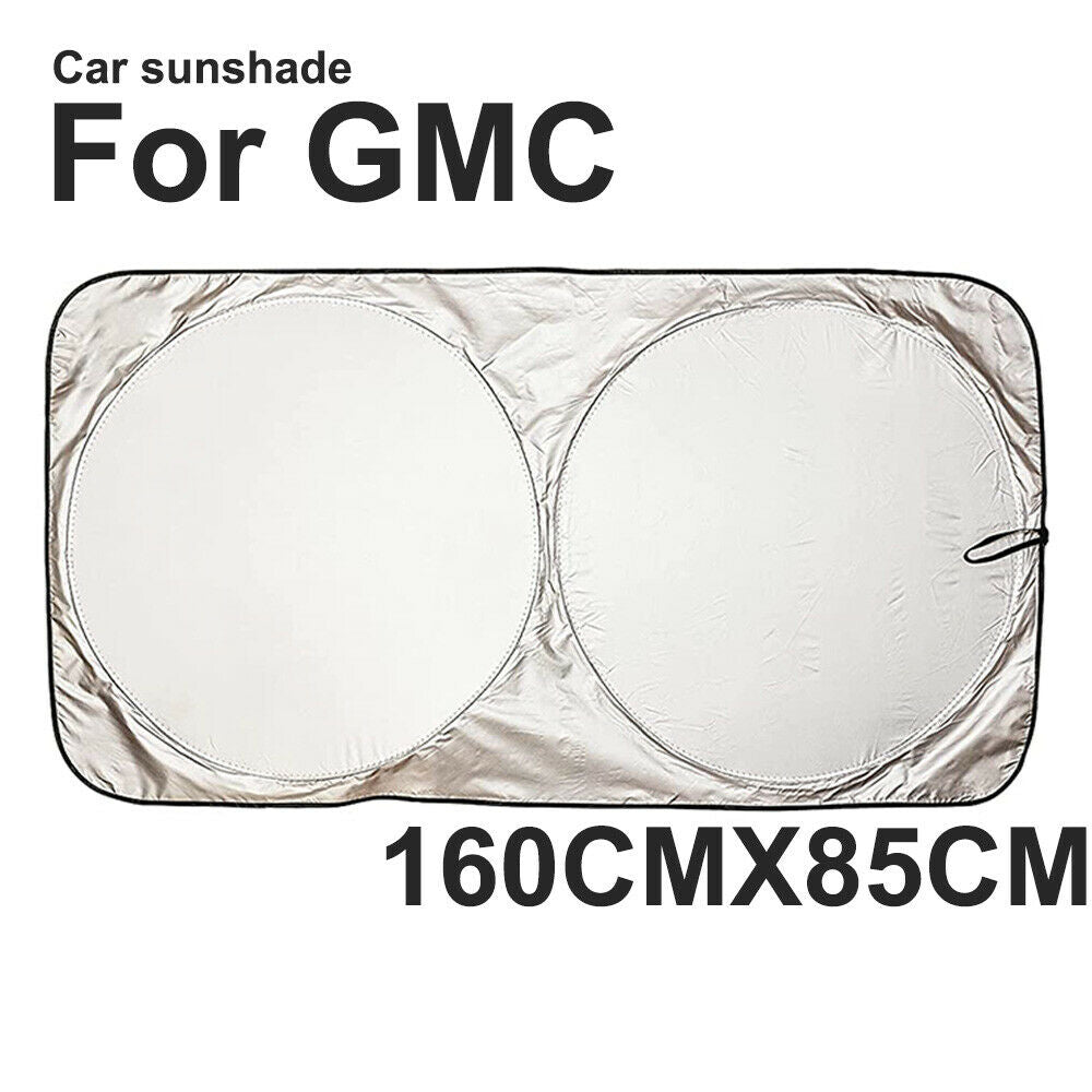 For GMC Windshield Heat Shield Sun Shade Foldable isor Window Cover 160x85CM
