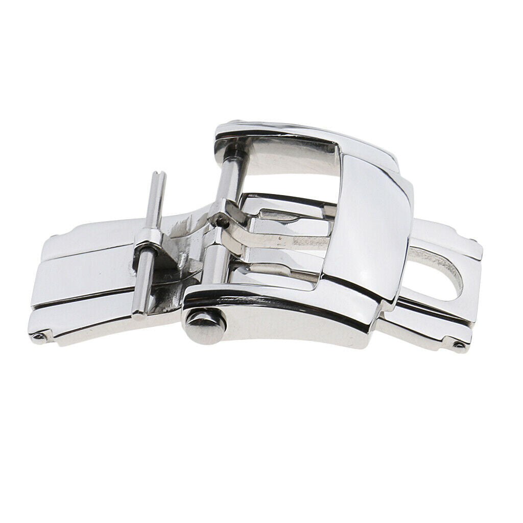 Leather Watch Band Thumbnail Shoulders Replacement Stainless Steel Buckle Tongue