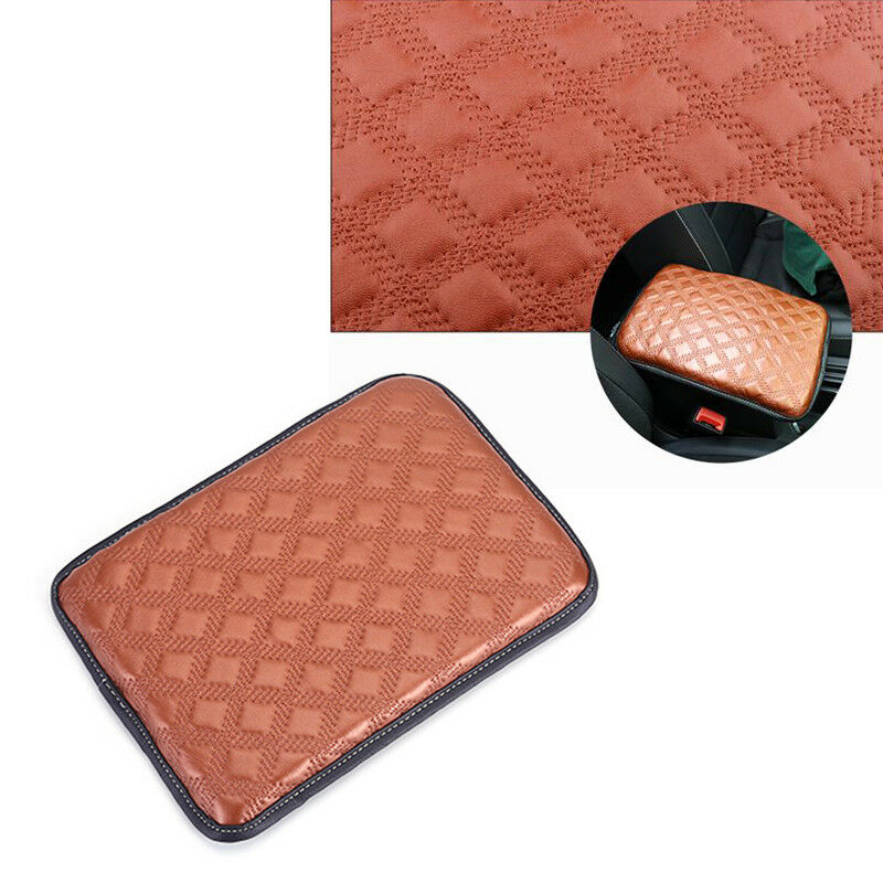 Universal Car SUV Armrest Pad Cover Auto Center Console PU Leather Cushion Handy