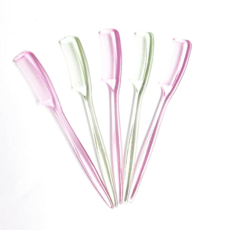 5pcs Beauty Tools Eyebrow Comb Plastic Brush Eyelash Comb Makeup Tools Mi.l8