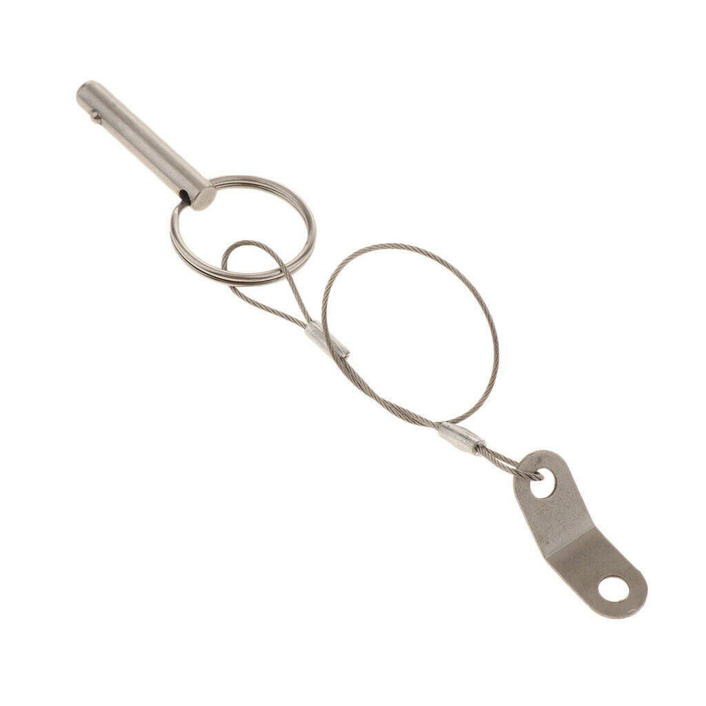 Stainless Steel Top Bimini Top Quick Release Ball Pins for Boat with Lanyard