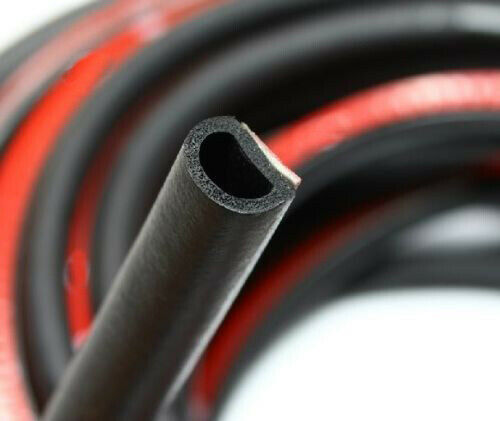 Car Truck Motor Door Small D-shape Rubber Seal Weather Strip Hollow 40"