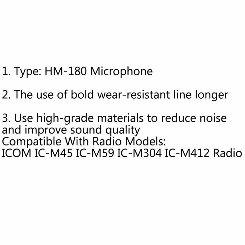 1x HM-164B Marine Microphone For ICOM IC-M45 IC-M59 IC-M304 IC-M412 Radio T2.