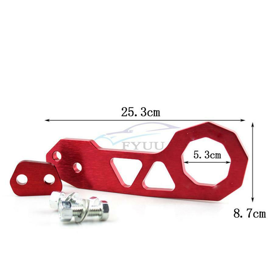1 Piece Universal Red Racing Car Style CNC 10mm Rear Tow Hook Tool Accessories