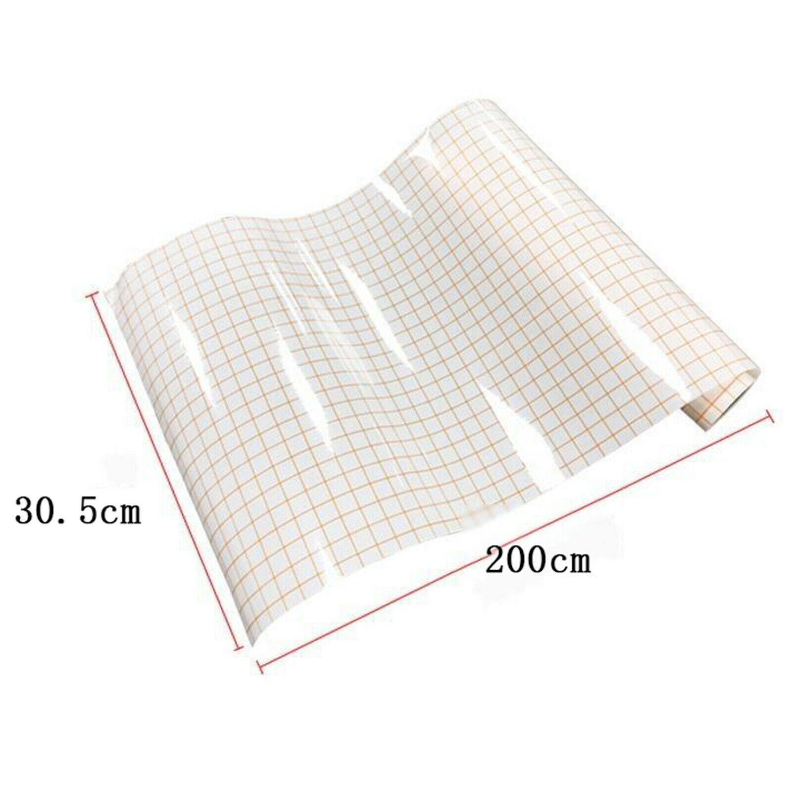 Orange Grid Clear Transfer Paper Tape for Vinyl Hobby 1 Roll 12 "x