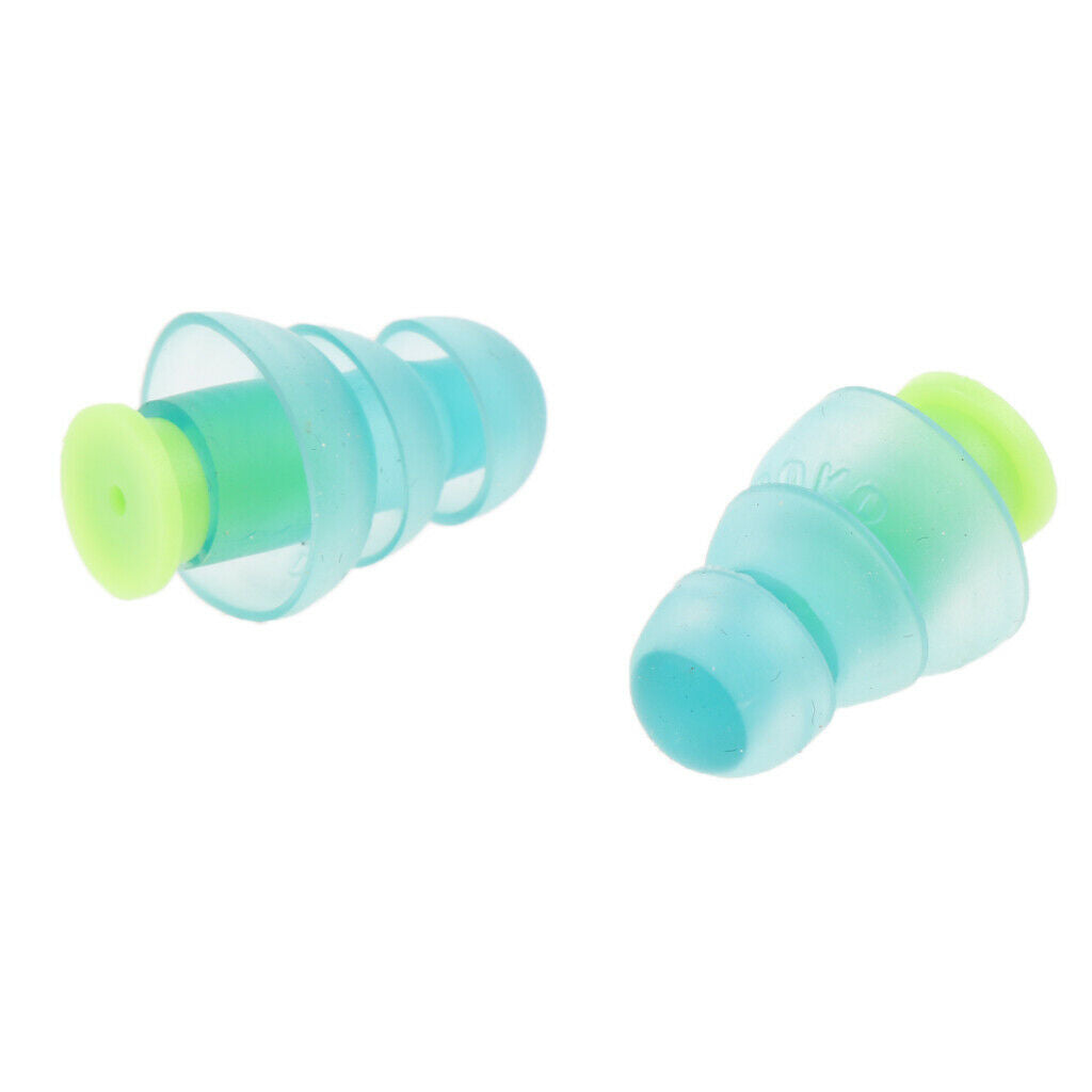 2 Pairs Silicone Earplugs Noise Canceling / Soundproof Foam Ear Plugs Protect
