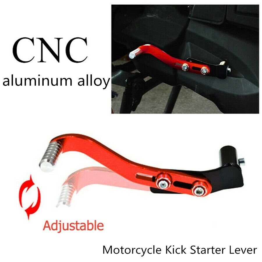 Universal Motorcycle Kick Starter Lever Pedal Gear Lever Bar CNC Aluminum Alloy