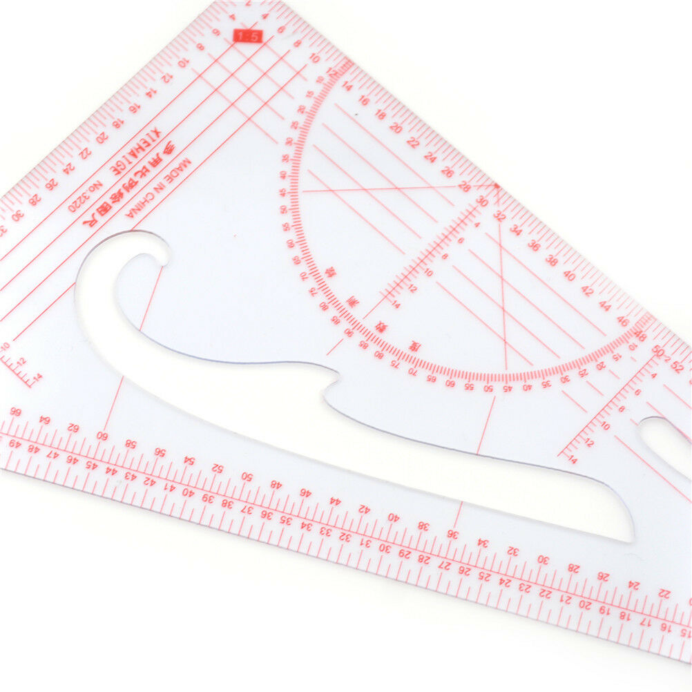 Multi-function Triangular Ruler Measure Dressmaking Tailor Supplies SewinJCA_DD