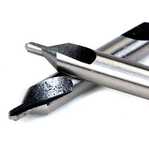 10Pcs HSS Combined Center Drill Bits 2.5mm Dia. Countersink Kit Lathe 60°